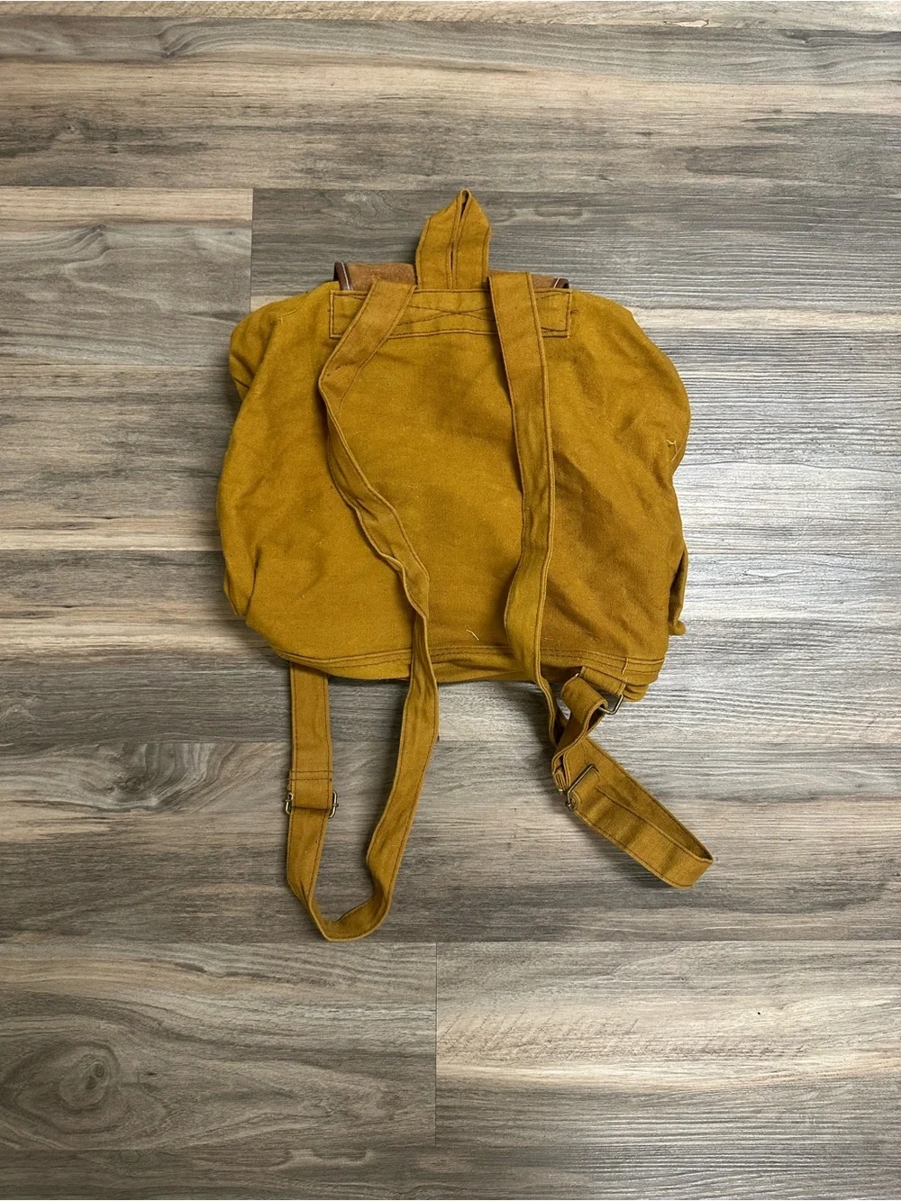 Vintage Jordache Mustard Yellow Backpack